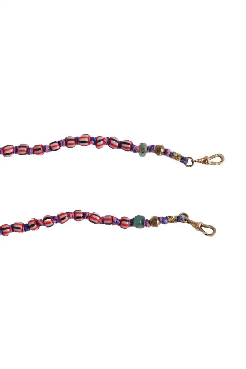Collier Marie Lichtenberg Rose en Tissu