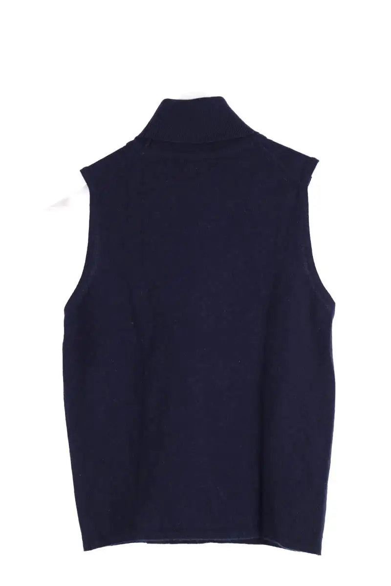 Top Hermès Bleu en Cachemire