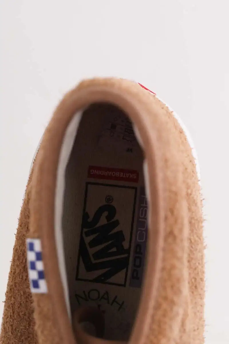 Baskets hautes Vans Camel en Daim