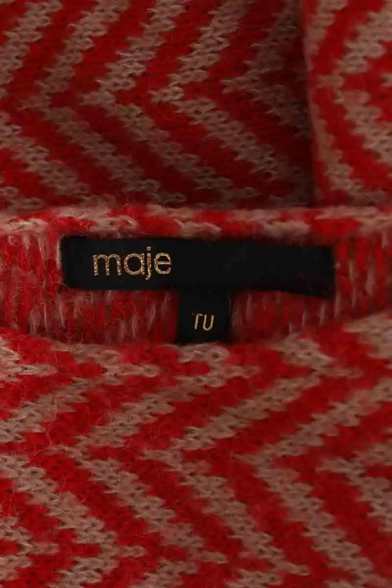 Poncho Maje Rouge en Synthétique
