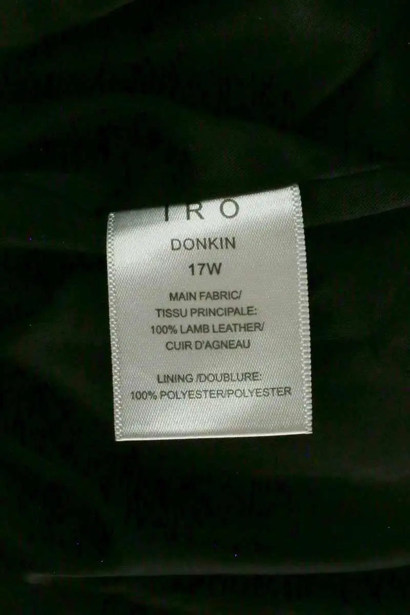 Jupe Iro Noir en Cuir