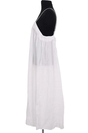 Robe American Vintage Blanc en Lin