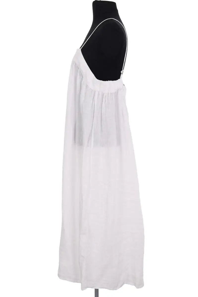 Robe American Vintage Blanc en Lin