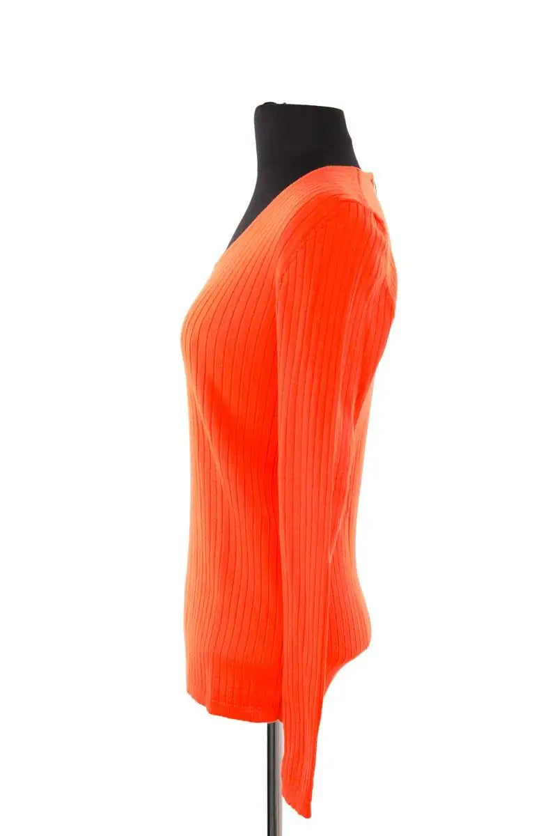 Top Courrèges Orange en Laine