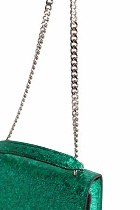 Mini sac Iro Vert en Cuir