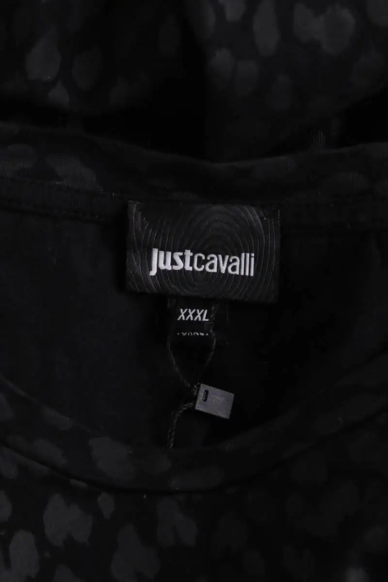 T-shirt Just Cavalli Noir en Coton