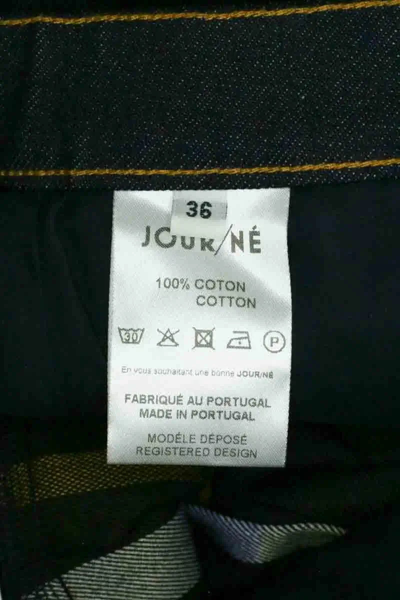 Jupe Jour/Né Bleu en Coton