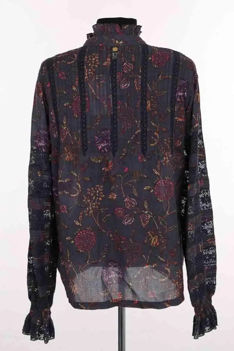 Blouse Antik Batik Violet en Coton