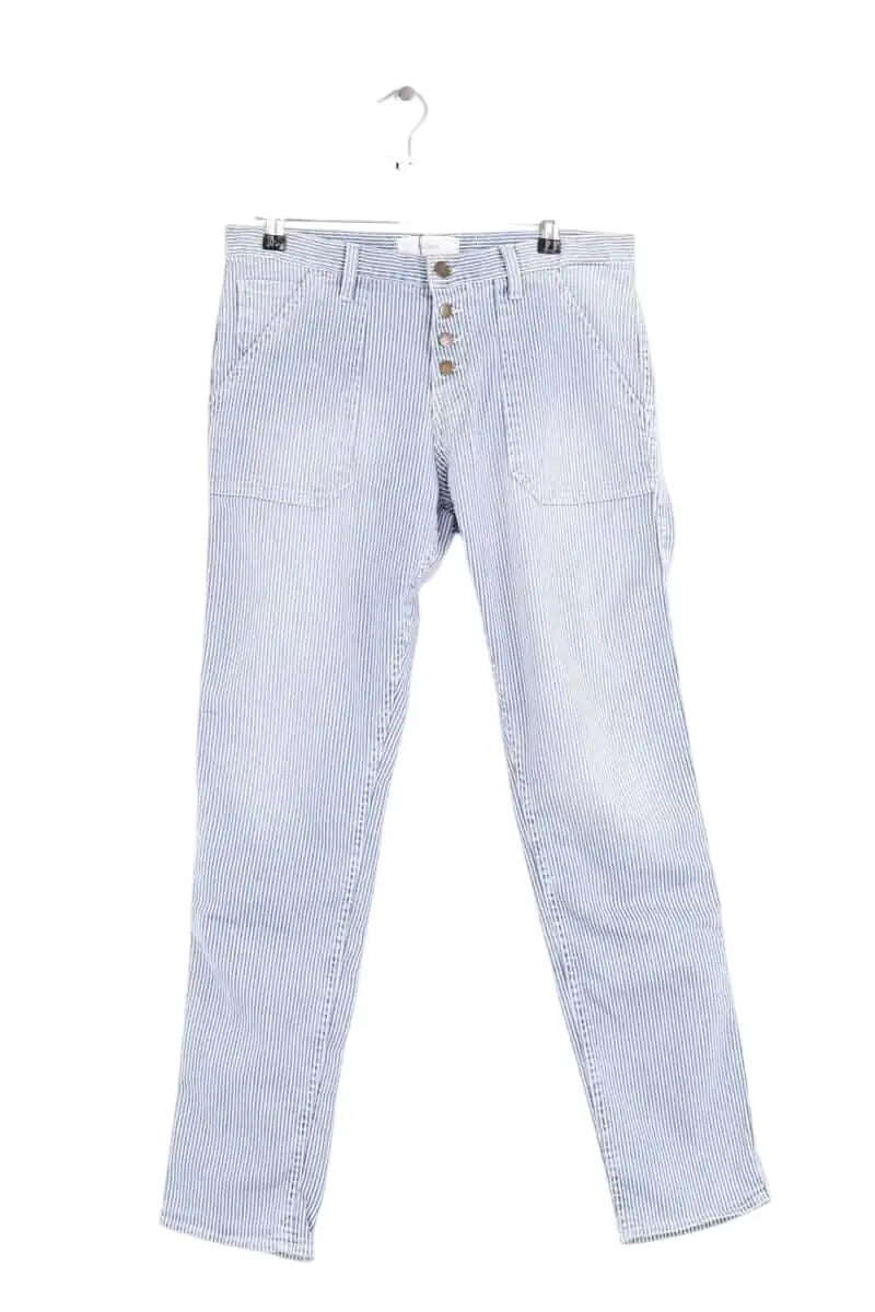 Jean droit Ba&Sh Bleu en Coton, taille XXS - Seconde Main
