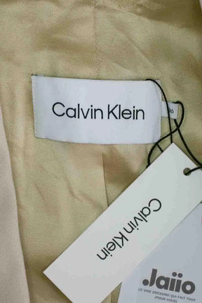 Blazer Calvin Klein Beige en Synthétique