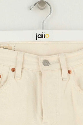 Jean droit W24 L26 Levi's 501 Beige en Coton