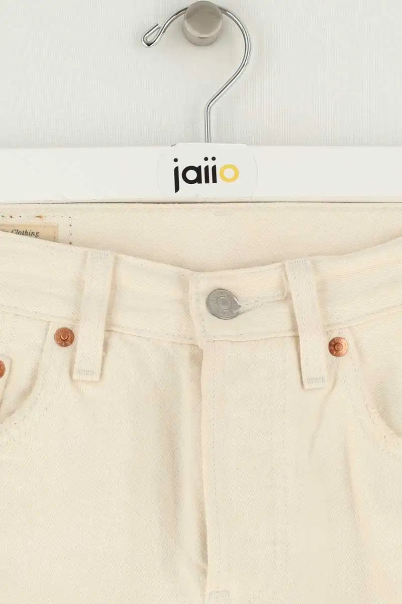 Jean droit W24 L26 Levi's 501 Beige en Coton