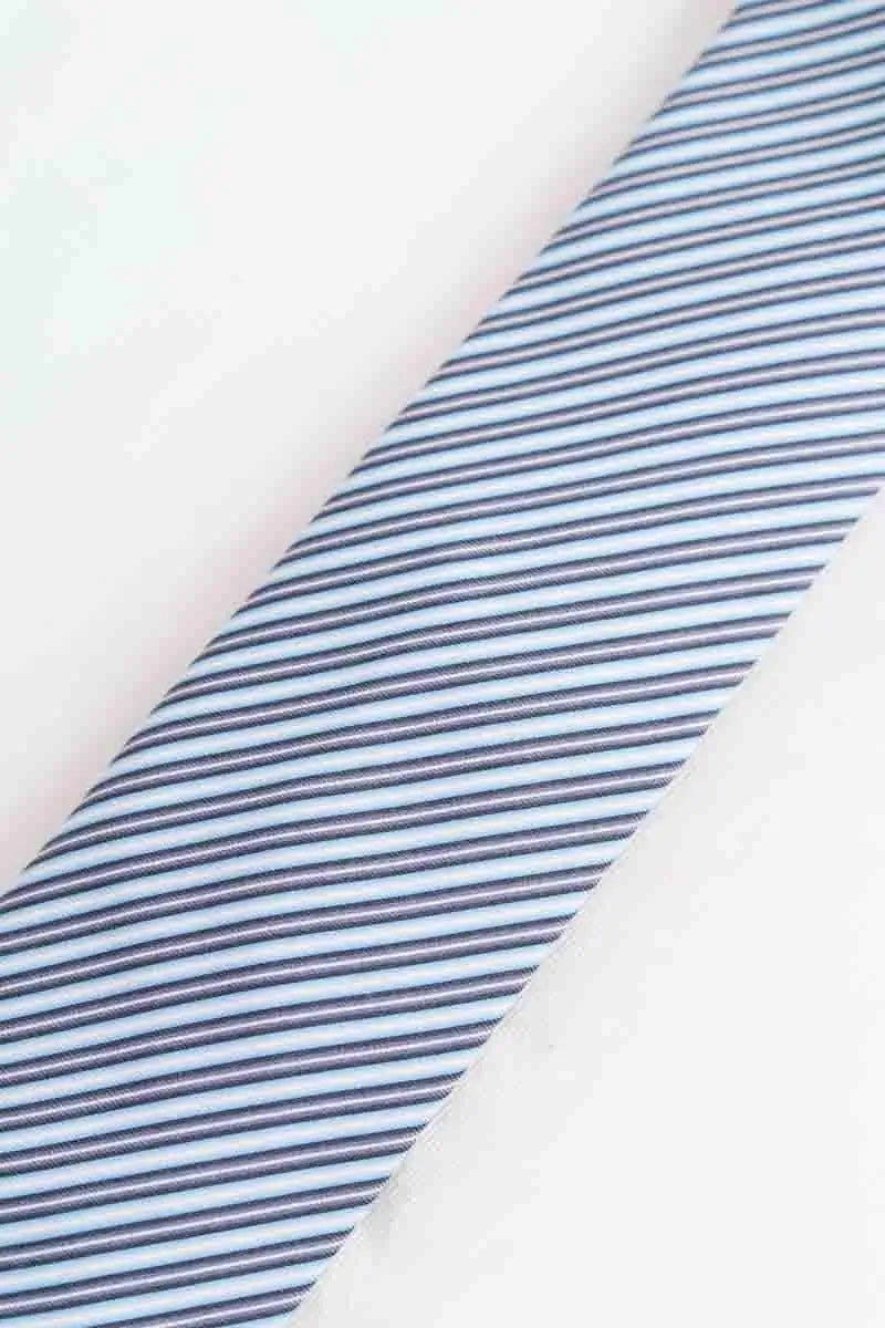 Cravate Hermès Bleu en Soie