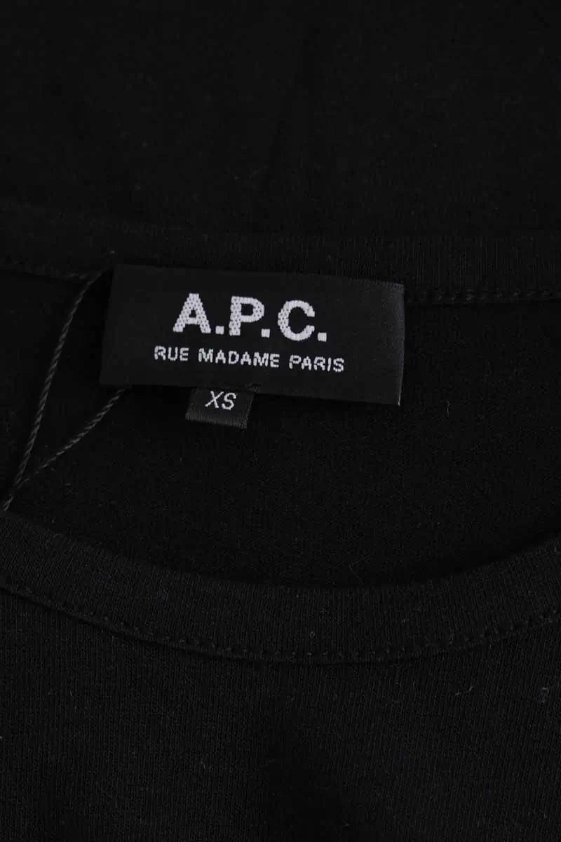 Top APC Noir en Coton