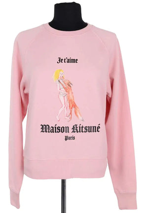 Sweatshirt Kitsuné Rose en Coton, taille XS - Seconde Main