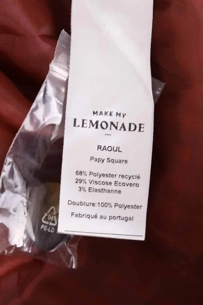 Trench-coat Make My Lemonade Rouge en Laine