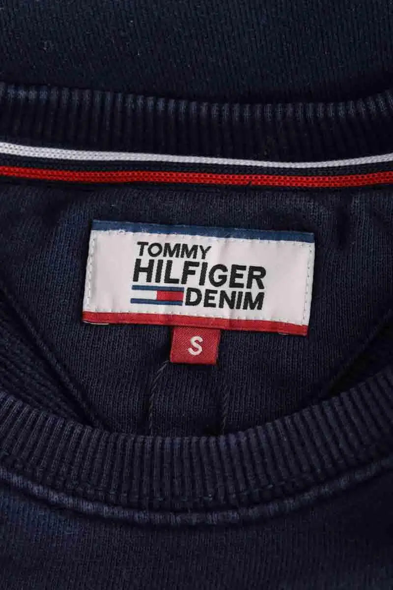 Sweatshirt Tommy Hilfiger Marine en Coton