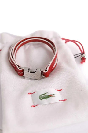 Bracelet Lacoste Rouge en Cuir