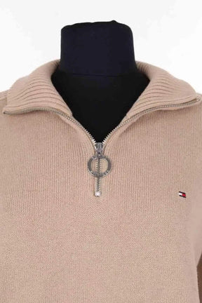 Pull Tommy Hilfiger Camel en Laine