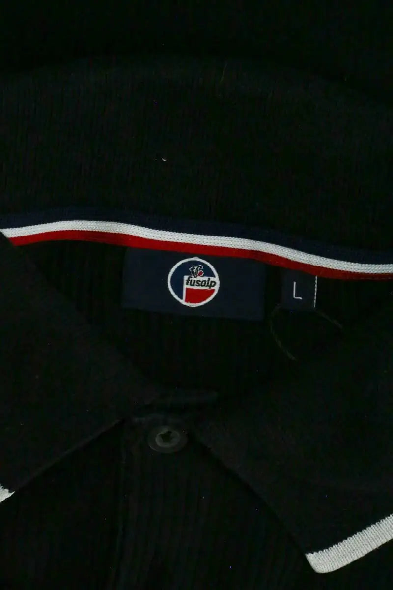 Polo Fusalp Noir en Coton