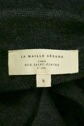 Cardigan Sézane Anthracite en Laine