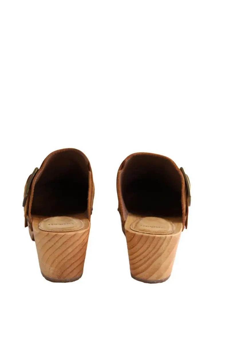 Sabots Ba&Sh Camel en Daim