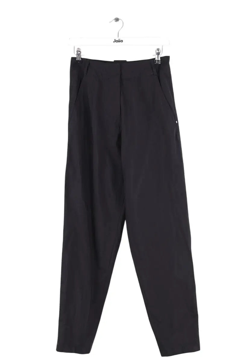 Pantalon droit Sportmax Noir en Coton, taille XS - Seconde Main