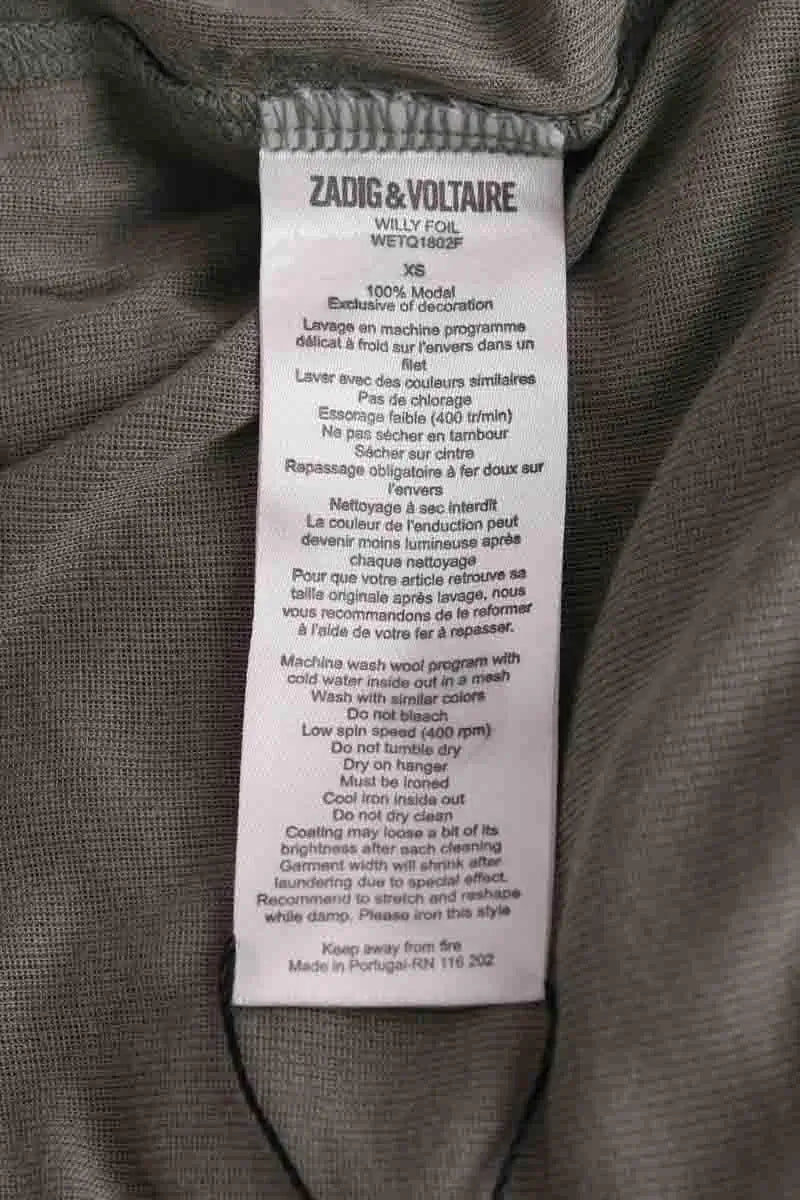 Top Zadig & Voltaire Vert en Synthétique