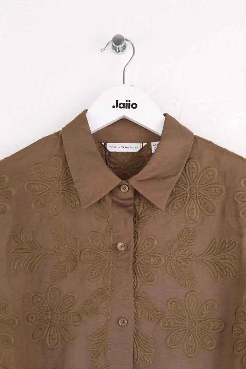 Chemise Tommy Hilfiger Marron en Viscose