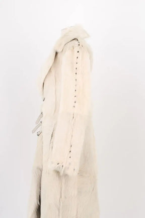 Manteau Other Brand Blanc en Fourrure
