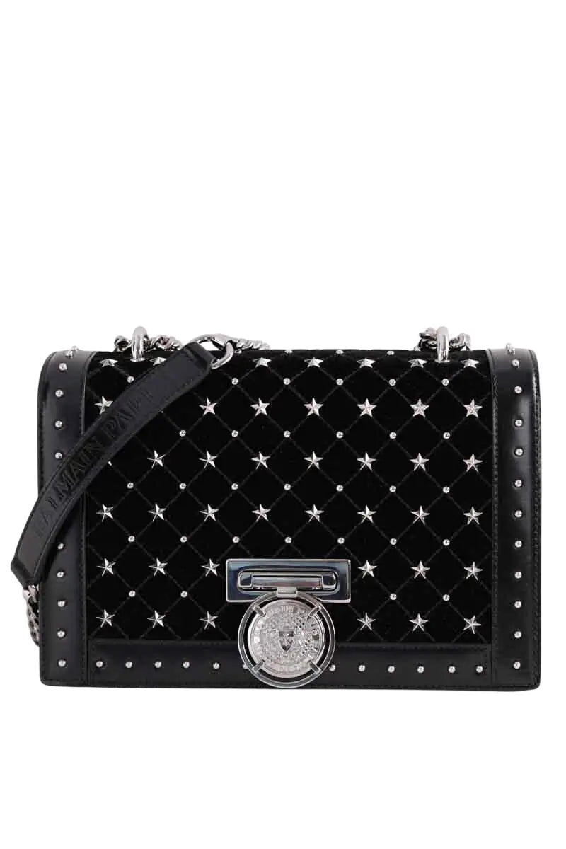 Sac à bandoulière Bbox  Balmain BBOX Noir en Cuir - Seconde Main