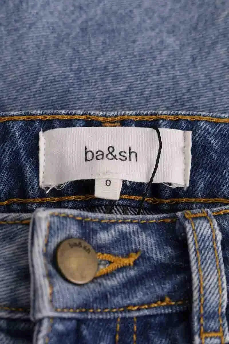 Jean droit Ba&Sh Bleu en Coton