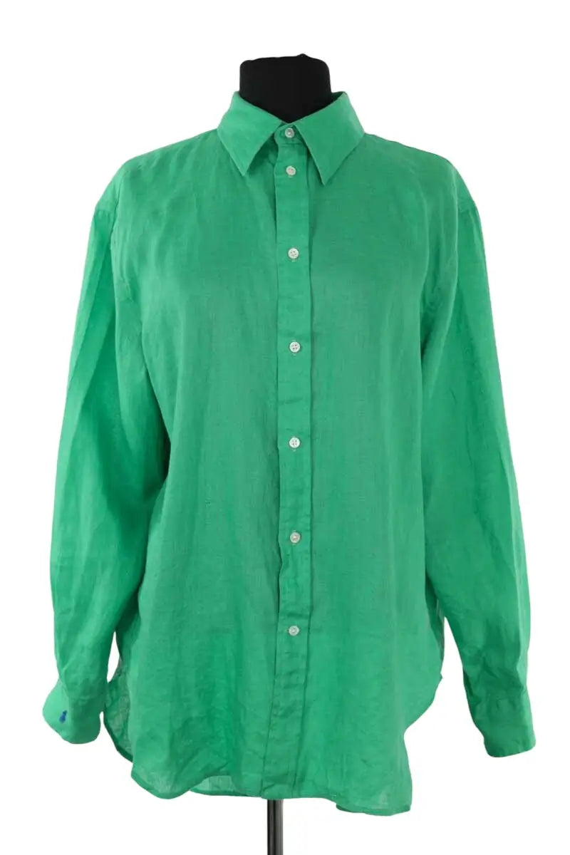 Chemise Ralph Lauren Vert en Lin, taille S - Seconde Main