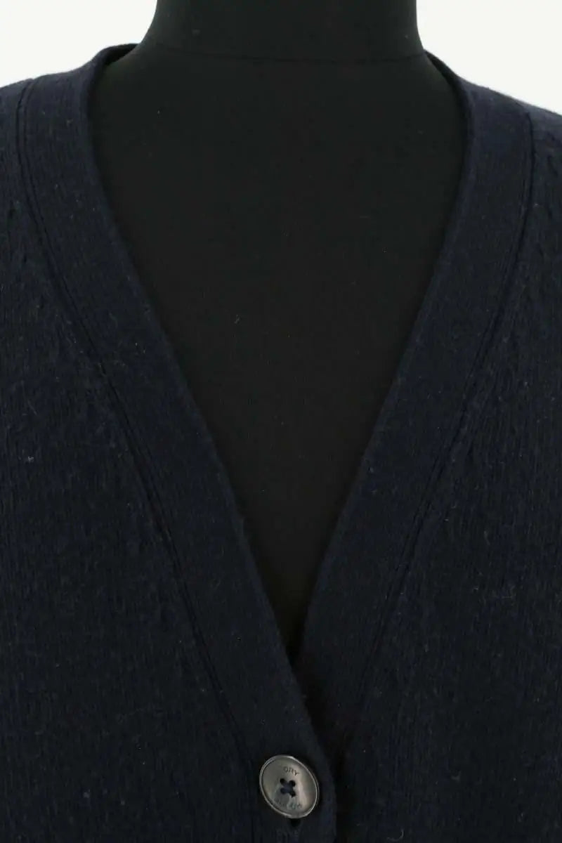 Cardigan Tory Burch Bleu en Laine