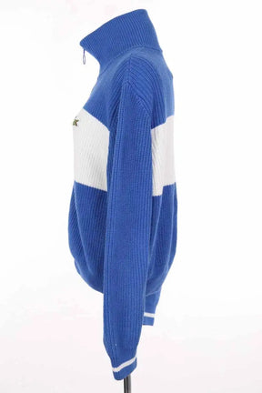 Gilet Lacoste Bleu en Coton
