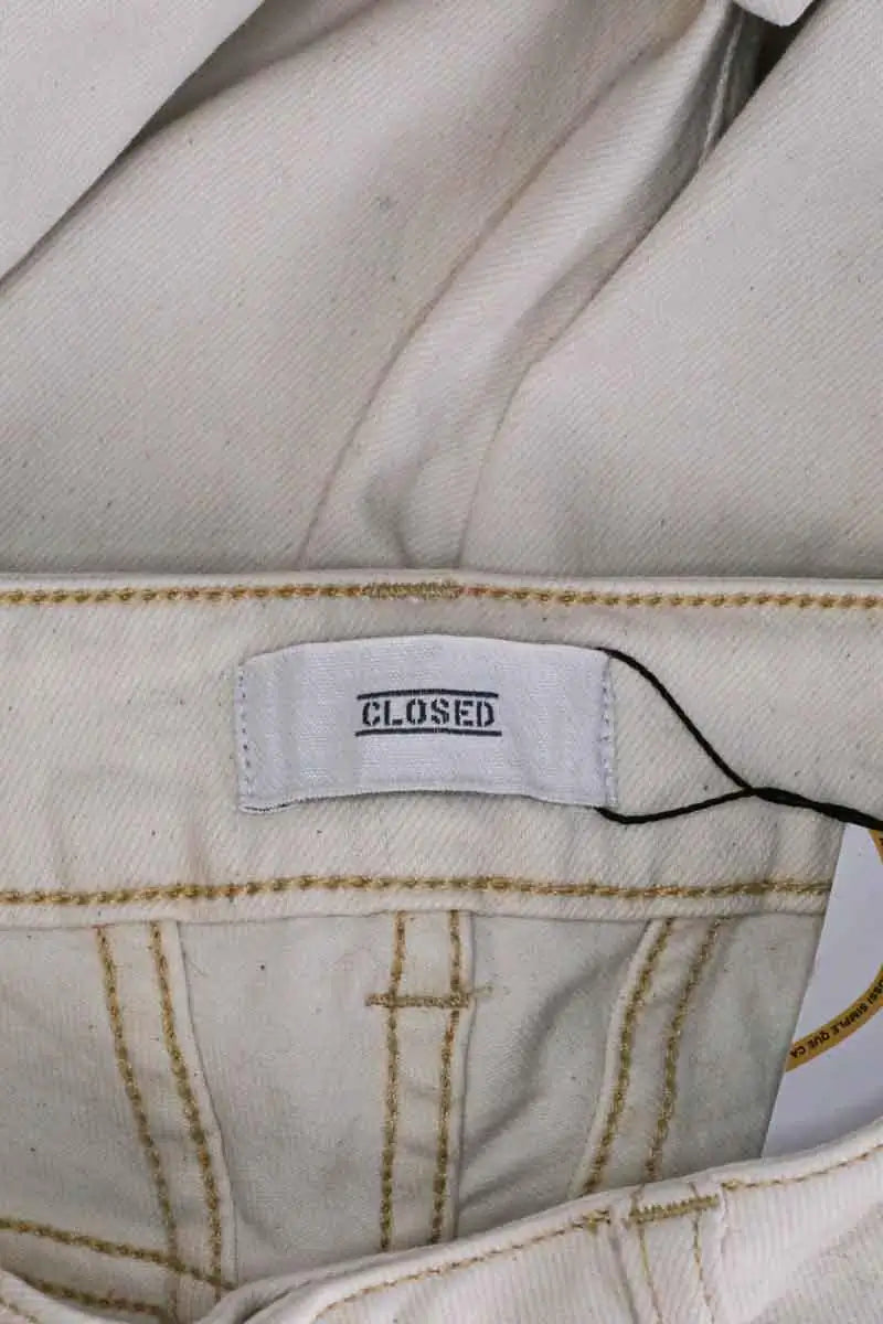 Jean droit Closed Beige en Coton