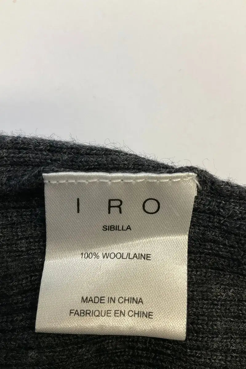 Robe Iro Anthracite en Laine