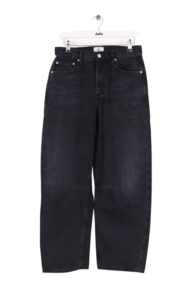 Jean large Citizens of Humanity Miro Noir en Coton, taille S - Seconde Main