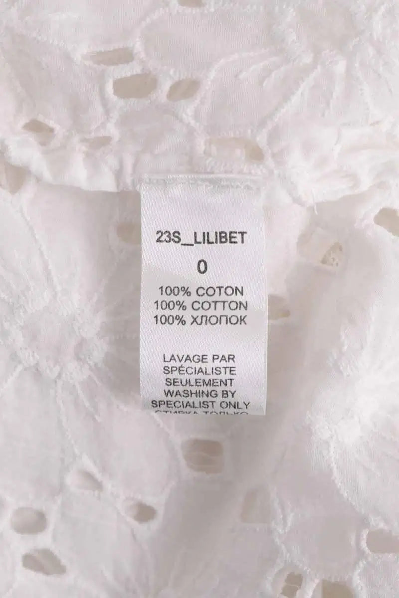 Kimono Mes Demoiselles Lilibet Blanc en Coton