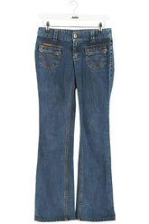 Jean droit Dolce & Gabbana Bleu en Coton, taille S - Seconde Main