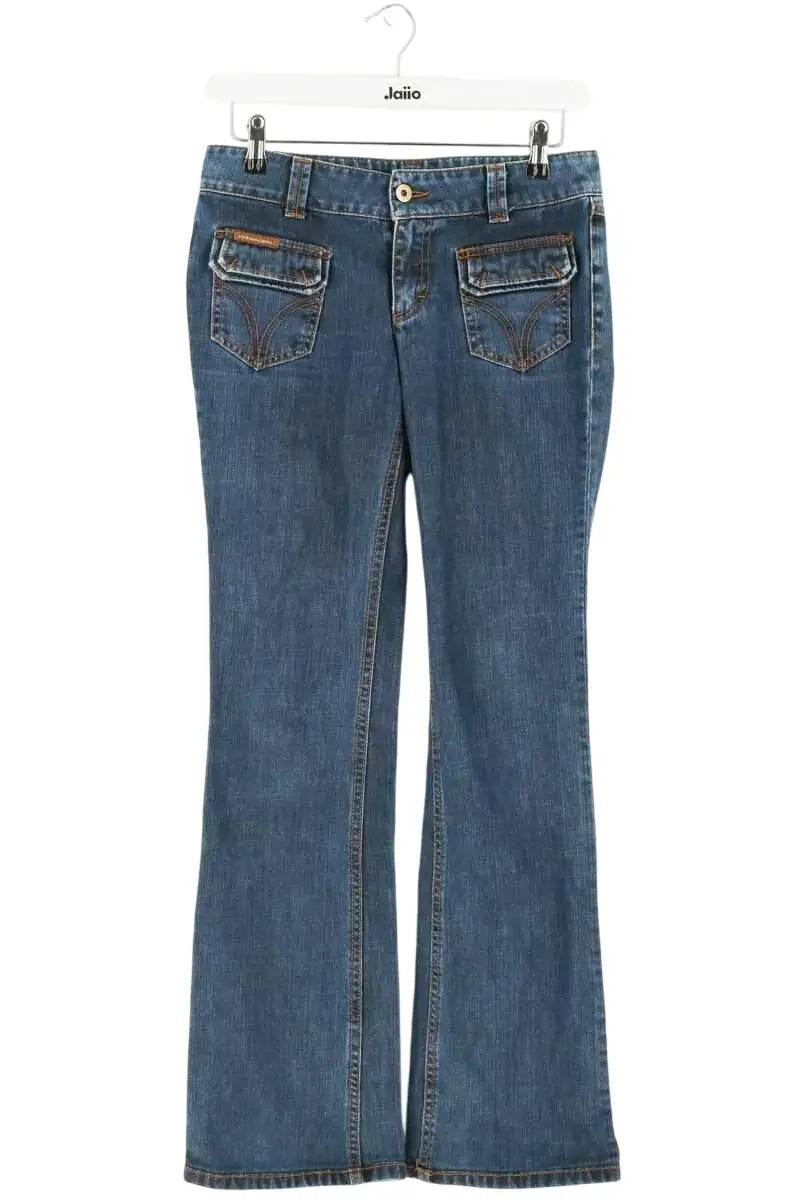 Jean droit Dolce & Gabbana Bleu en Coton, taille S - Seconde Main