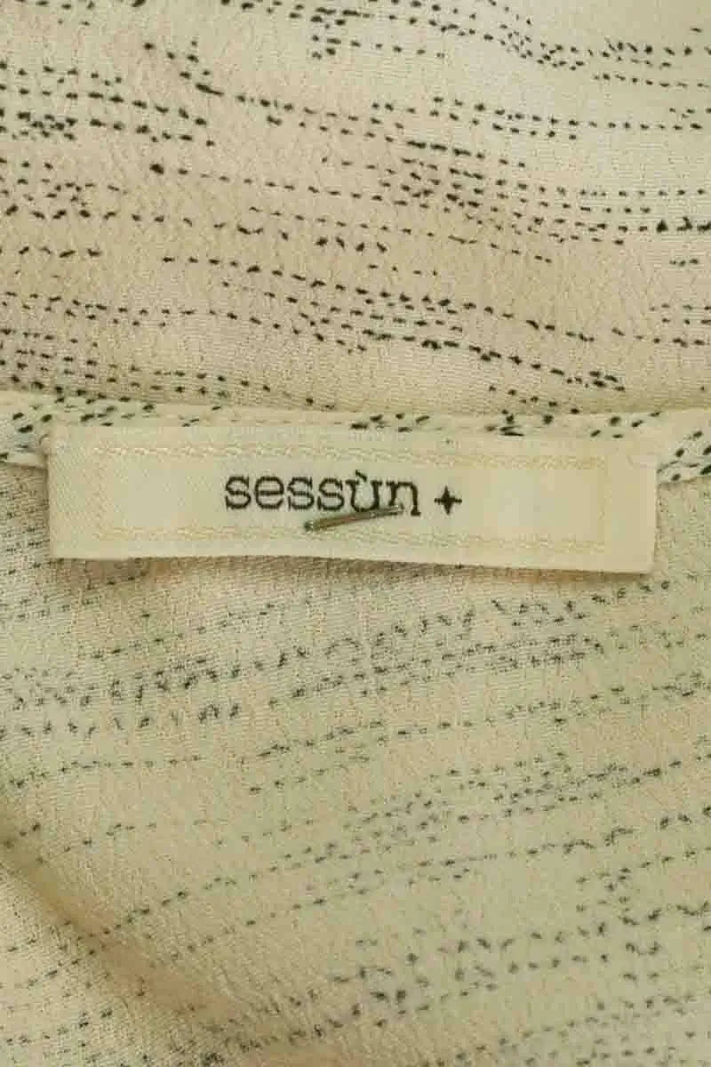 Top sans manche Sessun Beige en Viscose