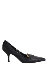 Talons Prada Noir en Cuir, taille 39 - Seconde Main