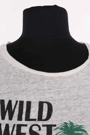 T-shirt Gerard Darel Blanc en Lin