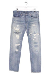 Jean boyfriend Ralph Lauren Bleu en Coton, taille M - Seconde Main