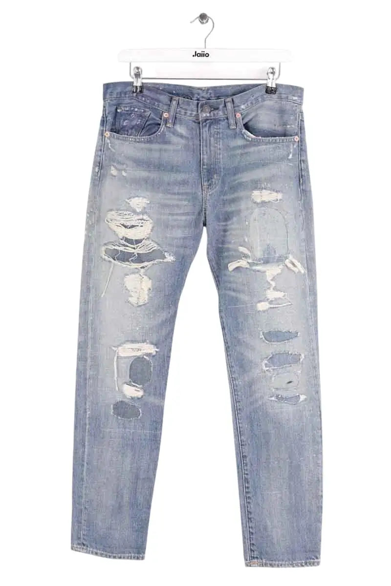 Jean boyfriend Ralph Lauren Bleu en Coton, taille M - Seconde Main