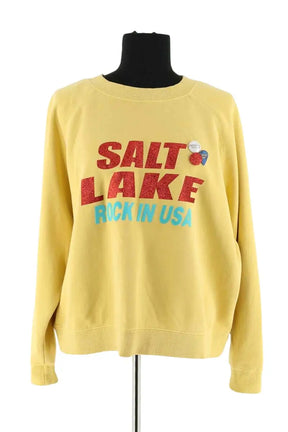 Sweatshirt Newtone Jaune en Coton, taille XS - Seconde Main