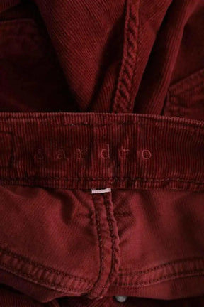 Pantalon Sandro Rouge en Coton