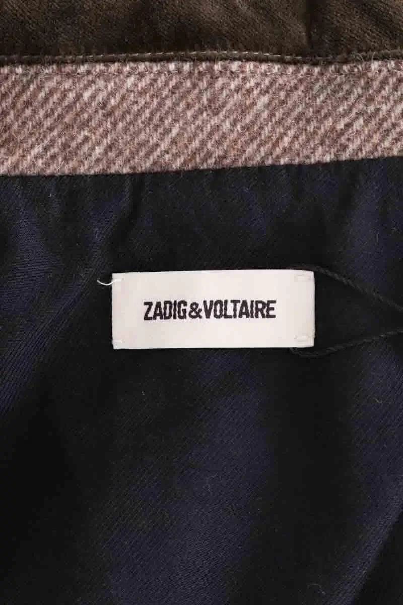 Manteau Zadig & Voltaire Mad chine Marron en Laine