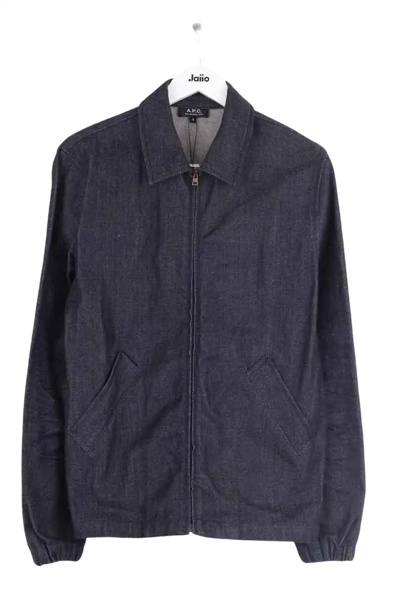 Veste APC Bleu en Coton, taille S - Seconde Main